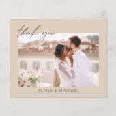 Budget Mariage Terracotta Photo Merci Cartes (Devant)