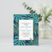 BUDGET Marine turquoise Code QR feuilles faire-par (Debout devant)