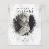 BUDGET Marmer Photo Funeral Programme (Voorkant)
