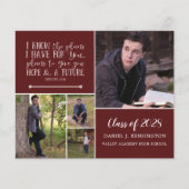 Budget Maroon Christelijk Afstuderen Foto Collage (Voorkant)