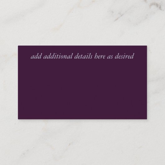 Budget Maroon rose Mariage Modèle (Dos)