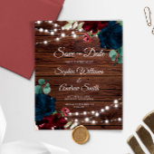 BUDGET Marsala & Navy Rustic Wood Bespaar op datum