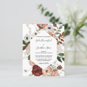 Budget Marsala Pink Terracotta Floral Wedding (Staand voorkant)