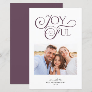 Budget Mauve Paars Joyful Kerstfeestelijke Foto