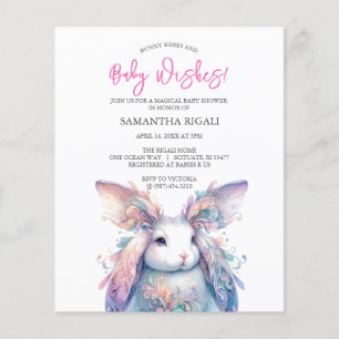 Budget Meisje Baby shower Lente Thema Flyer