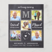 Budget Memorial 5 Foto Collage Sympathie Dank u (Voorkant)