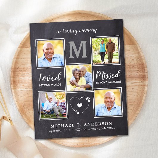 Budget Memorial 5 Foto Collage Sympathie Dank u