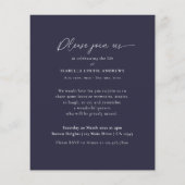 Budget Memorial Foto Moderne viering van het leven Flyer (Achterkant)