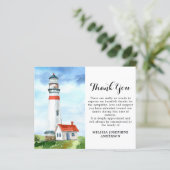 Budget Memorial Lighthouse Sympathy Carte de remer (Debout devant)