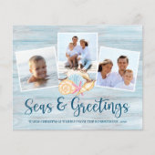 Budget Mer Côtière Salutations Photo Carte de vaca (Devant)