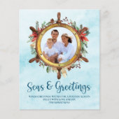 Budget Mer Nautique Salutations Photo Carte de vac (Devant)