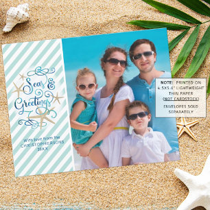 Budget Mer tropicale et Carte photo de voeux