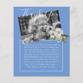 BUDGET Merci Carte de Funérailles Mémorial Nécrolo (Devant)