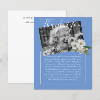 BUDGET Merci Carte de Funérailles Mémorial Nécrolo