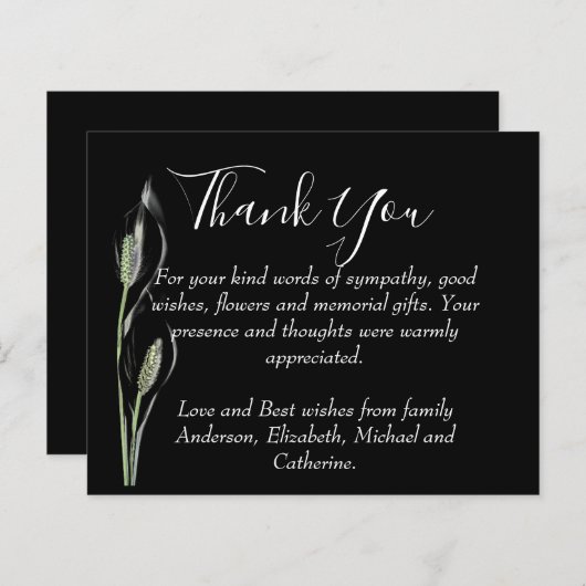 BUDGET Merci Funérailles Modèle Lilly (Devant / Derrière)