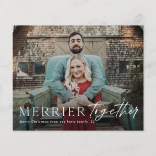 Budget Merrie Samen Foto Kerstkaart