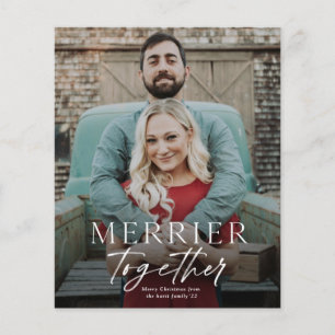 Budget Merrie Samen Foto Prettig Kerstkaart