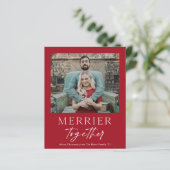 Budget Merrier Ensemble Type Photo Carte de Noël (Debout devant)