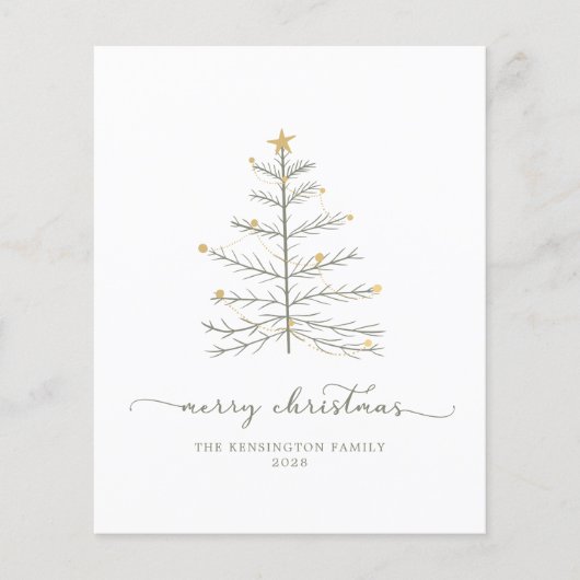 Budget Merry kerstboomscript Typografie (Voorkant)