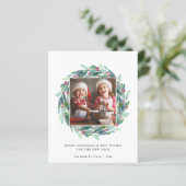 Budget Merry kerstfeestay-fotokaart (Staand voorkant)