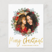 Budget Merry kerstfoto Botanical (Voorkant)