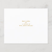 Budget Merry KerstGold Script Typografie (Achterkant)