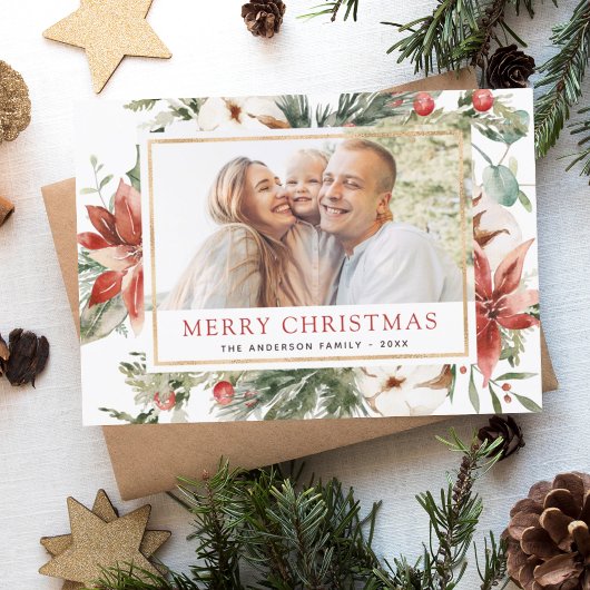 Budget Merry Kerstmis Greenery Foto Holiday Flye Flyer