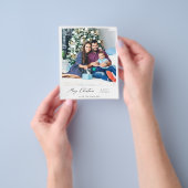 Budget Merry Kerstmis Instant Photo Minimalist VR Flyer (Hand)