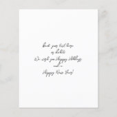 Budget Merry Kerstmis Instant Photo Minimalist VR Flyer (Achterkant)