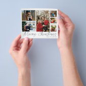 Budget Merry Kerstzilver 6 Foto Flyer (Hand)