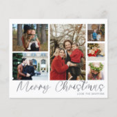 Budget Merry Kerstzilver 6 Foto Flyer (Voorkant)