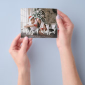 Budget Merry & Married Minimalist H Foto Flyer (Hand)