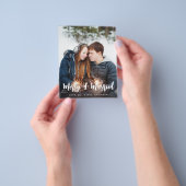 Budget Merry & Married Minimalist V Foto Flyer (Hand)