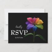 🌈 Budget Met Menu RSVP Technicolor Liefde (Voorkant)
