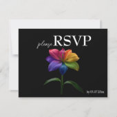 🌈 Budget met menu RSVP Technicolor Love (Voorkant)