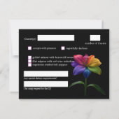 🌈 Budget met menu RSVP Technicolor Love (Achterkant)