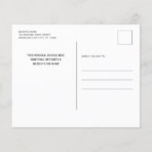 Budget Militaire Départ Invitation du parti Carte (Dos)