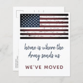 Budget Militaire PCS Verhuizing We Hebben Verhuisd (Voorkant / Achterkant)