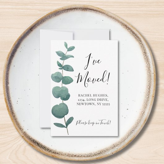 Budget Mini J'ai déplacé Eucalyptus Faire-part