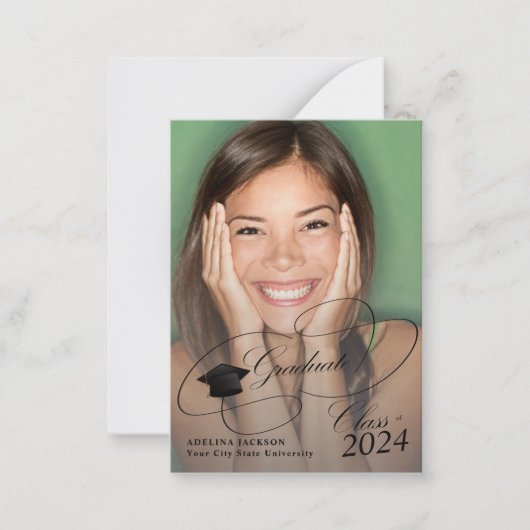 Budget MINI TAILLE 4 faire-part de graduation phot (Devant)