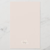 Budget Minimaal Beige Boho Script Boho Sip En Kijk Flyer (Achterkant)