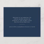 Budget Minimaal Type Foto Afstudeer Aankondiging (Achterkant)