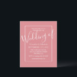 Budget minimal Invitations de mariage moderne<br><div class="desc">Invitation vos invités à célébrer votre jour de mariage, avec ces invitations de mariage modernes minimes. Doté d'une bordure blanche autour d'un élégant modèle mariage, il est facile de customiser. Incorporez ces invitations de mariage élégantes de typographie dans votre propre jeu de couleurs en cliquant sur la personnaliser de lien...</div>