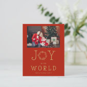 Budget Minimal Snowflakes Joy To The World (Staand voorkant)