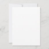 Budget Minimale en chique zwart-wit bruiloft Kaart (Achterkant)