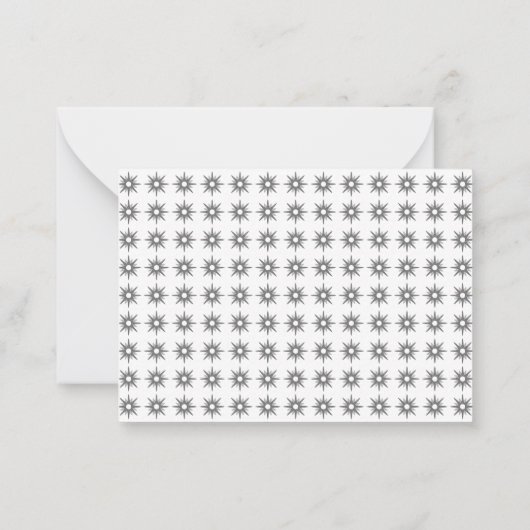 Budget Minimale Silver Snowflake-serie Foto Notitiekaartje (Achterkant)