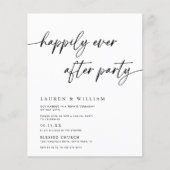 Budget Minimalist Gelukkig Ooit Na Feest Bruiloft (Voorkant)