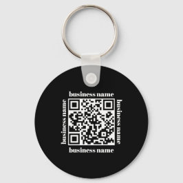 budget minimalist QR Code Business Keychain
