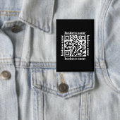 budget minimalist QR Code Business Keychain Button (Insitu)