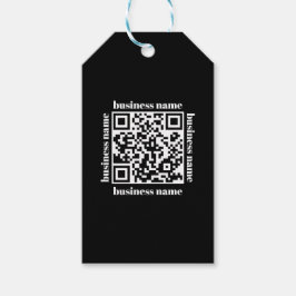 budget minimalist QR Code Business Keychain Cadeaulabel